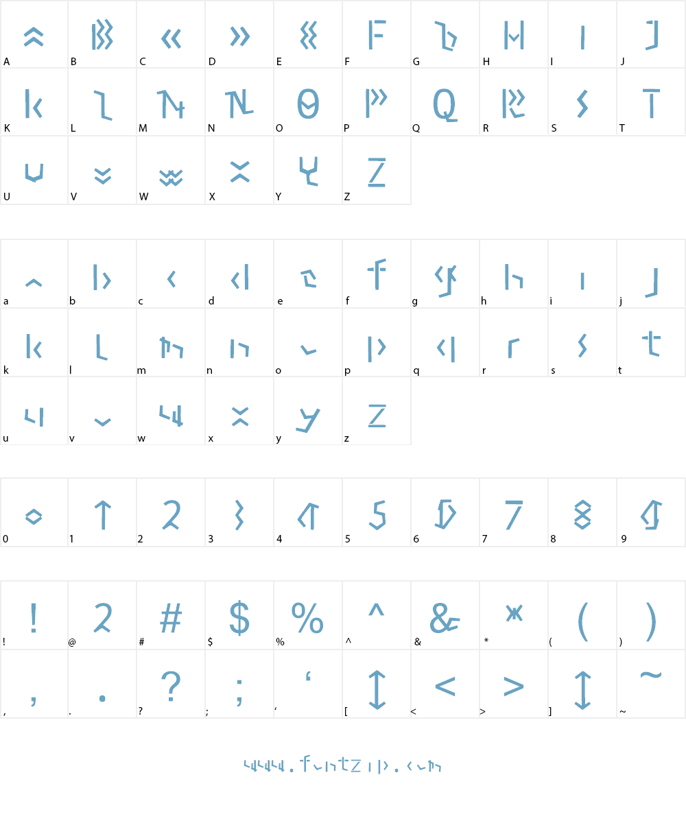 A - delta Font Character